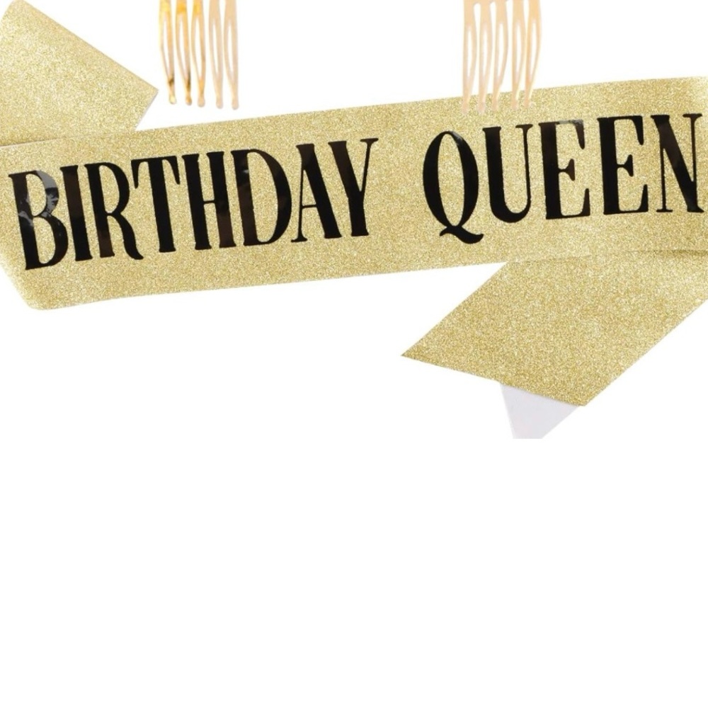 New BIRTHDAY QUEEN Sash
